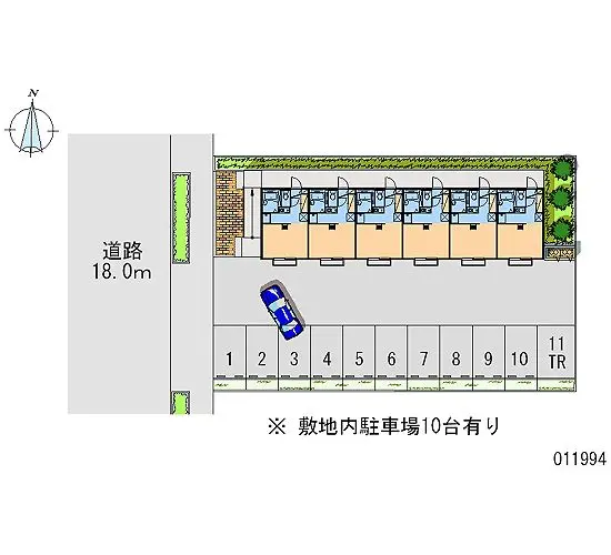 ★手数料０円★焼津市石津中町　月極駐車場（LP）